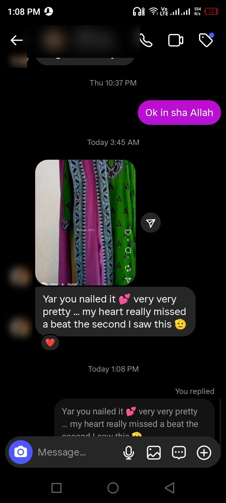 Client review chat