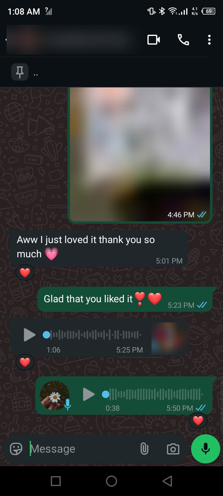 Client review chat