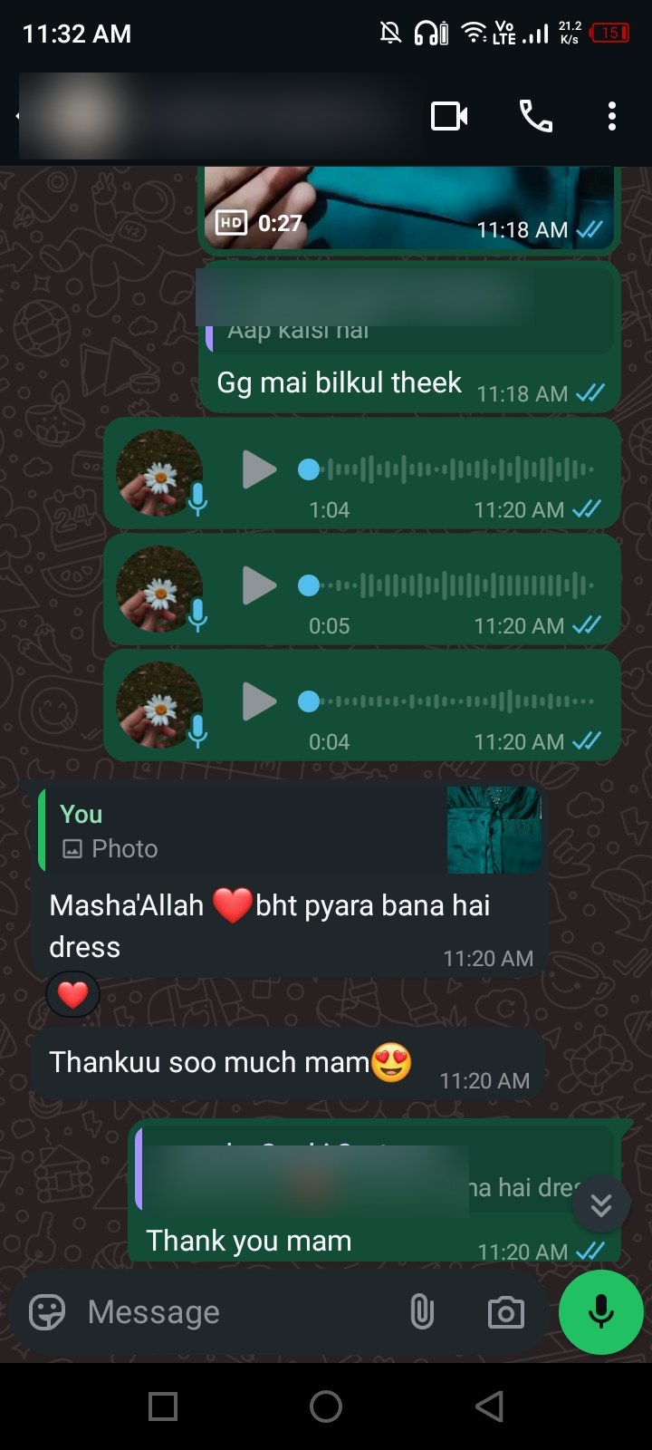 Client review chat