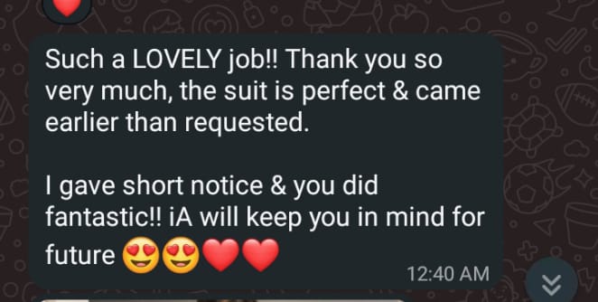 Client review chat