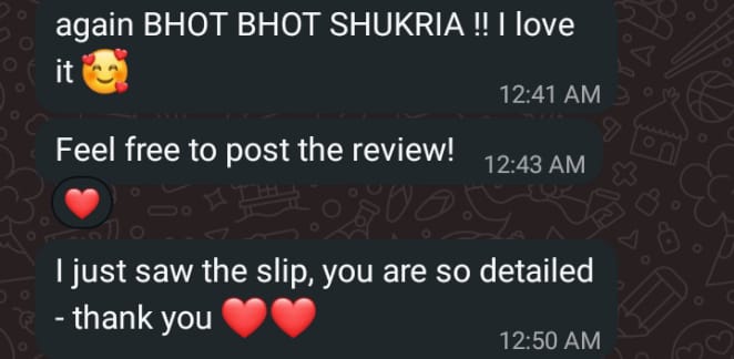 Client review chat